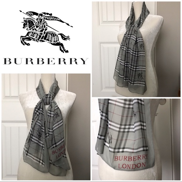 burberry scarf with horse logo